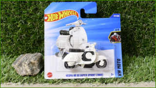 Angličák Model Motorky Hot Wheels Vespa 90 SS Super Sprint - 1966 (HW MOTO)