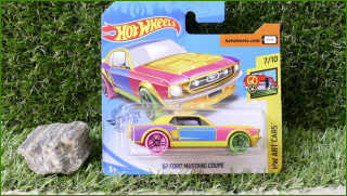 Angličák Model Autíčka Hot Wheels ´67 Ford Mustang Coupe (HW ART CARS)