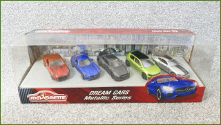 Kovový Model Autíčko Majorette 5 Pack Dream Cars Metallic Series
