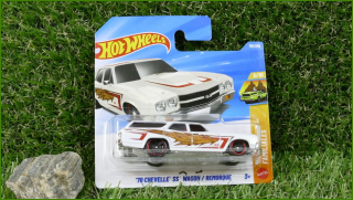 Angličák Model Autíčka Hot Wheels ´70 Chevelle SS Wagon / Remorque (WAGONS)