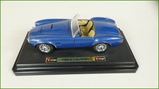 Model Auta Bburago 1:24 - Ford AC Cobra 427 (1965) s Podstavcem - Viz Popis