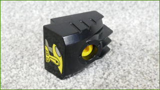 Lego® Duplo® Toolo® Kostka 2x2 - Černá (Obrázek Robota)