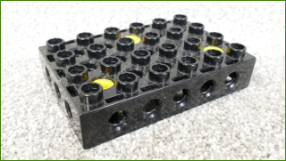 Lego® Duplo® Toolo® Destička 4x6 Černá