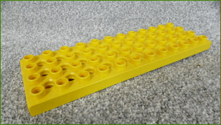 Lego® Duplo® Toolo® Destička 4x12 Žlutá