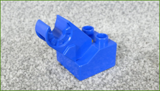 Lego® Duplo® Toolo® Kostka 2x2 Modrá s Oboustranným Připojením