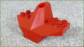 Lego® Duplo® Toolo® Část se Zadním Křídlem Červená
