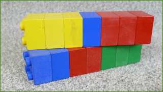 Lego Duplo kostky - horší stav