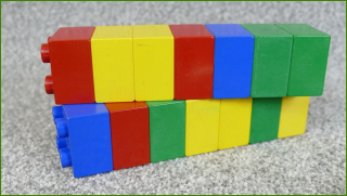 Lego Duplo kostky - horší stav