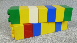 Lego Duplo kostky - horší stav