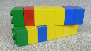 Lego Duplo kostky - horší stav