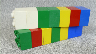 Lego Duplo kostky - horší stav