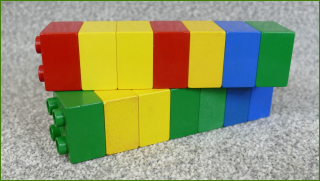 Lego Duplo kostky - horší stav