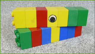 Lego Duplo kostky - horší stav