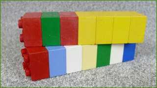 Lego Duplo kostky - horší stav
