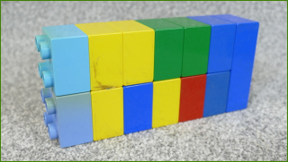 Lego Duplo kostky - horší stav