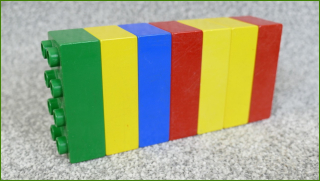 Lego Duplo kostky - horší stav