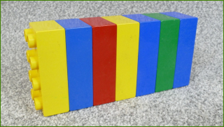 Lego Duplo kostky - horší stav