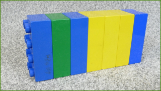 Lego Duplo kostky - horší stav