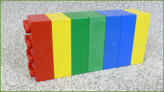 Lego Duplo kostky - horší stav