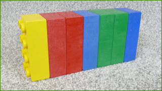 Lego Duplo kostky - horší stav