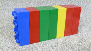 Lego Duplo kostky - horší stav