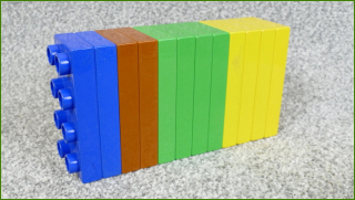 Lego Duplo kostky - horší stav