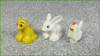 Lego Duplo tygřík, zajíček, slepička