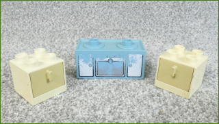 Lego Duplo vařič a skříňky se šuplíky