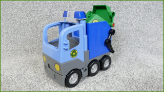 Lego® Duplo® popelářské auto s jinou popelnicí