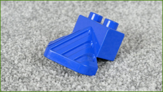 Lego® Duplo® Smetač Překážek/Kolejnicový Pluh Modrý