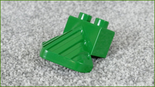 Lego® Duplo® Smetač Překážek/Kolejnicový Tmavě Zelený