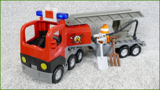 Lego® Duplo® Hasičské Auto se Žebříkem a Příslušenstvím