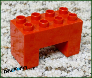 Lego® Duplo® Kostka Podstavec Mostu 2x4 Červený
