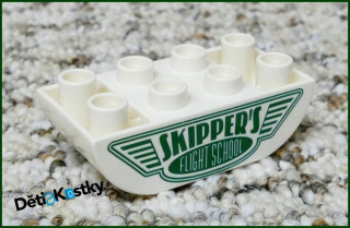 Lego® Duplo® Kostka 2x4 Zaoblená Nápis Skipper´s