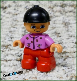 Lego® Duplo® Figurka Dítě Červeno/Růžové s Kšiltem