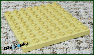 Lego® Duplo® Podložka/Deska 8x8 Béžová