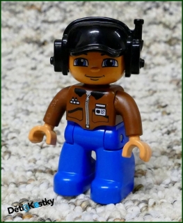 Lego® Duplo® Figurka Pilot Vrtulníku - Modro/Hnědý