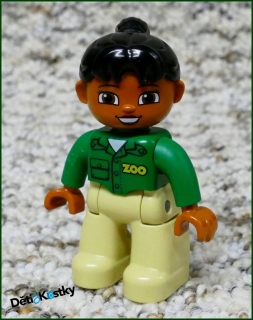 Lego® Duplo® Figurka Zoo Ošetřovatelka Černoška