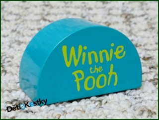 Lego® Duplo® Kostka Půlkulatá Tyrkysová - Winnie the Pooh