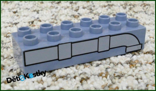 Lego® Duplo® Kostka 2x6 Obrázek s Potrubím